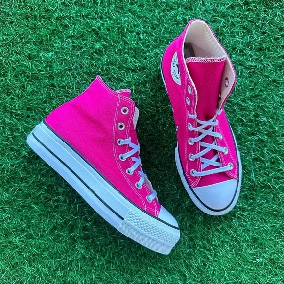 🎁Converse Chuck Taylor All Star Lift Hi Cerise Pink - Picture 3 of 8